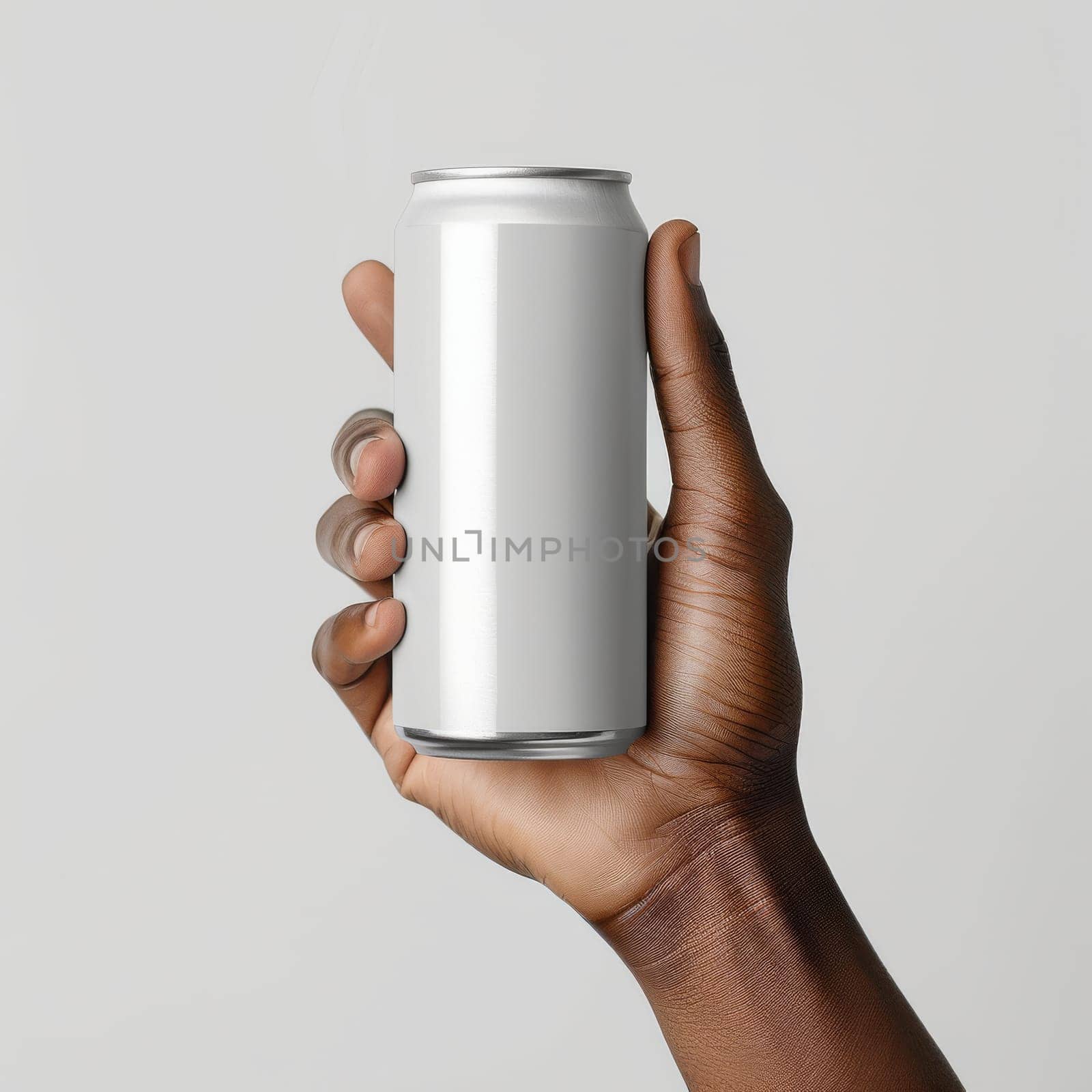 Mockup aluminium can product. Beverage product with copy space.