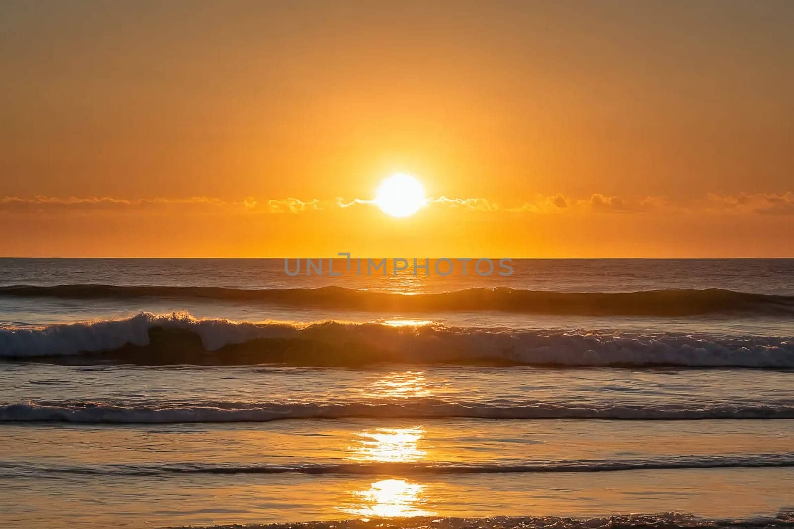 Hot summer sun over the sea. Sunset. High quality photo. Sunset over the water. Dawn. Sun over the ocean. Beach. Summer vacation