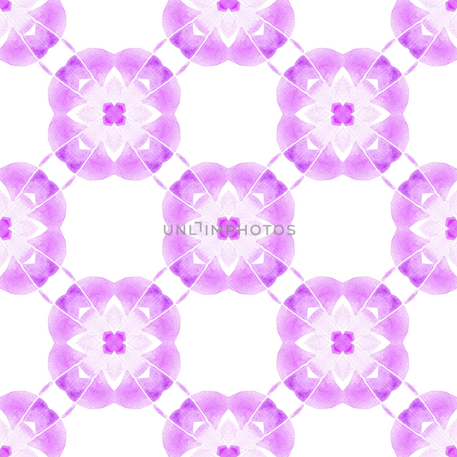 Oriental arabesque hand drawn border. Purple astonishing boho chic summer design. Arabesque hand drawn design. Textile ready extra print, swimwear fabric, wallpaper, wrapping.