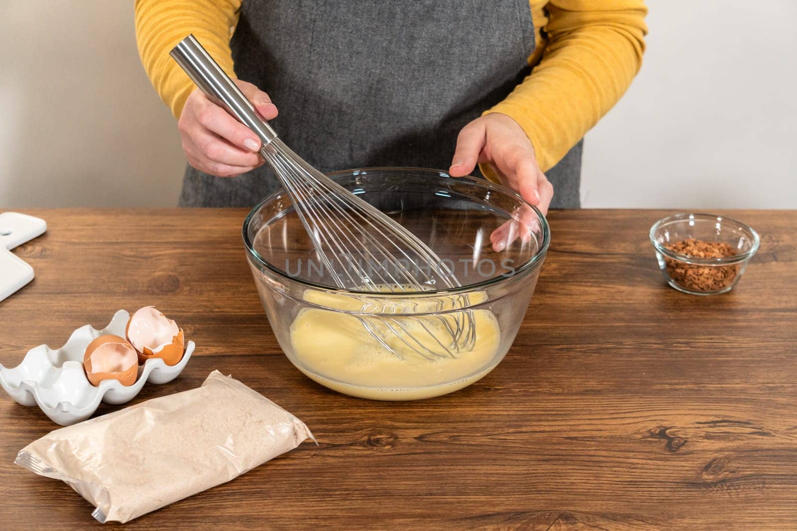 Baking Gingerbread Bundt Cake with Caramel Frosting Ingredients by arinahabich