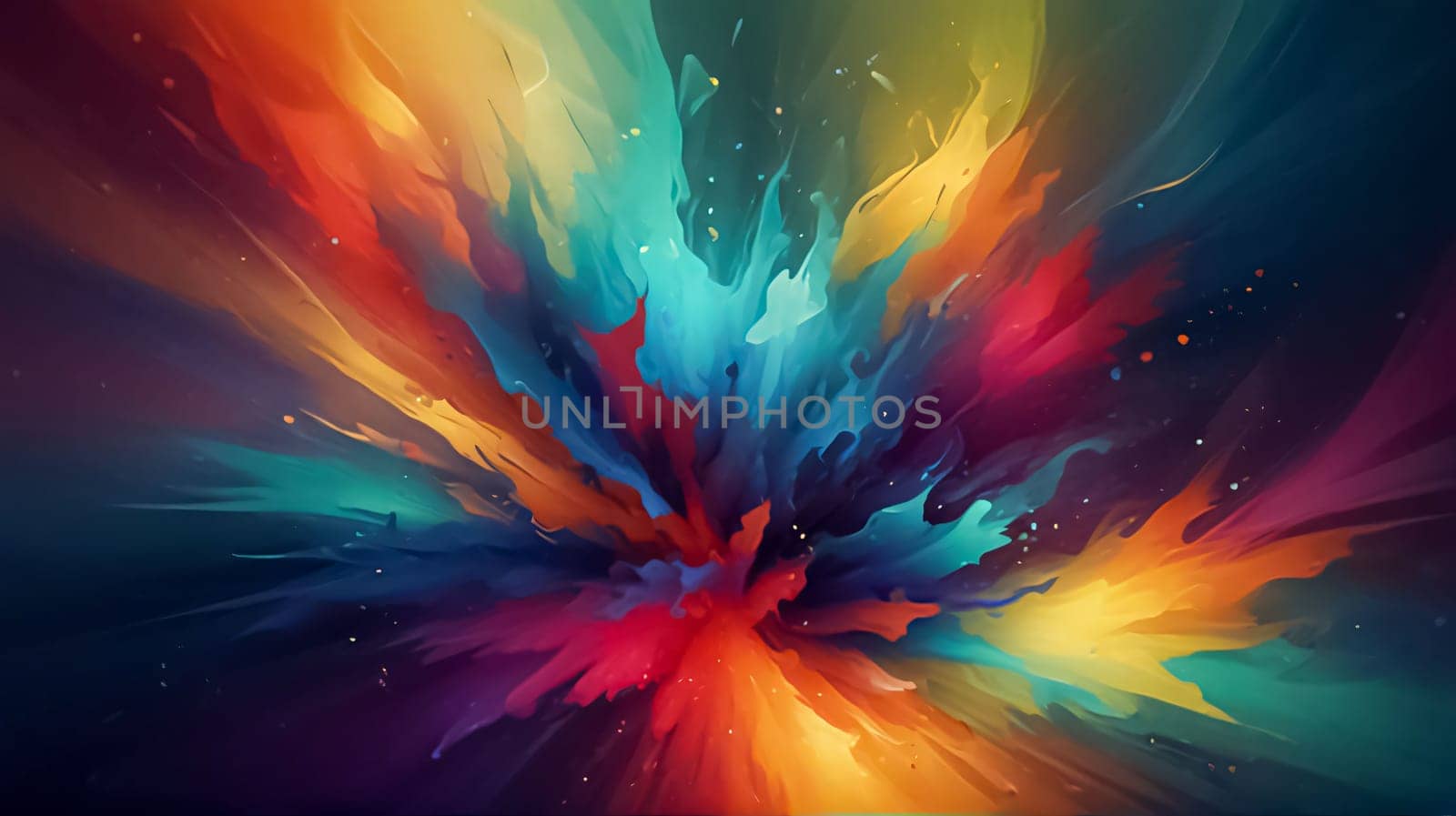 abstract multicolor and multiple lines and curve with spectrum background, bright red, orange, blue, yellow, green neon rays and colorful glowing lines good for multimedia content creations