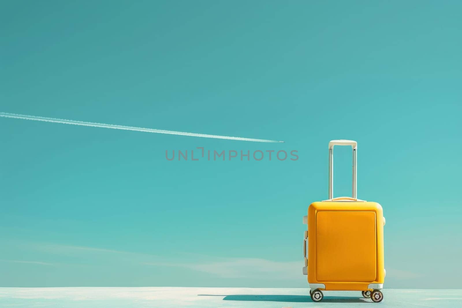 Adventure awaits travelthemed stock photos featuring suitcases, planes, and blue skies for business and vacation concepts