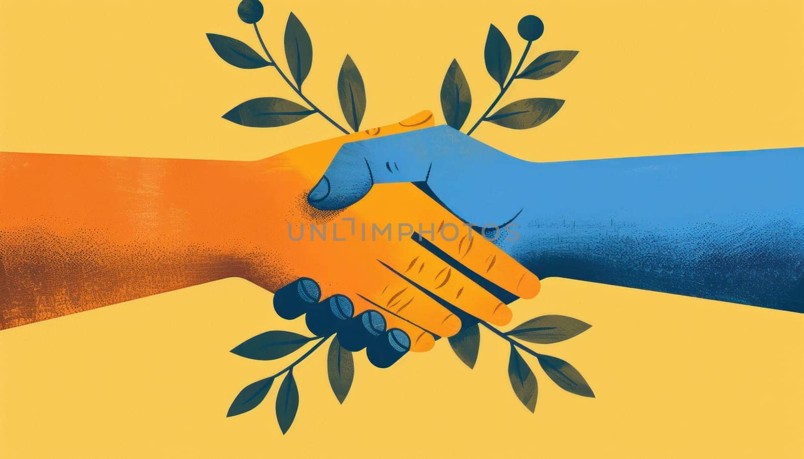 Unity and connection holding hands with nature, embracing love, relationship, and growth in life by Vichizh