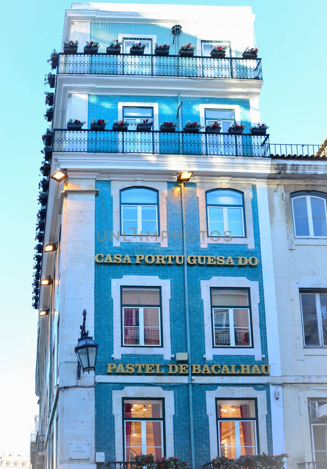 Lisbon, Portugal - August 05, 2017: Casa Portuguesa do pastel bacalhau. Famous pastel shop or reastaurante in Lisbon