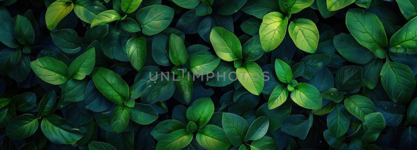 Green leaves on wall with dark background nature's beauty in close up view for fashion and art enthusiasts by Vichizh