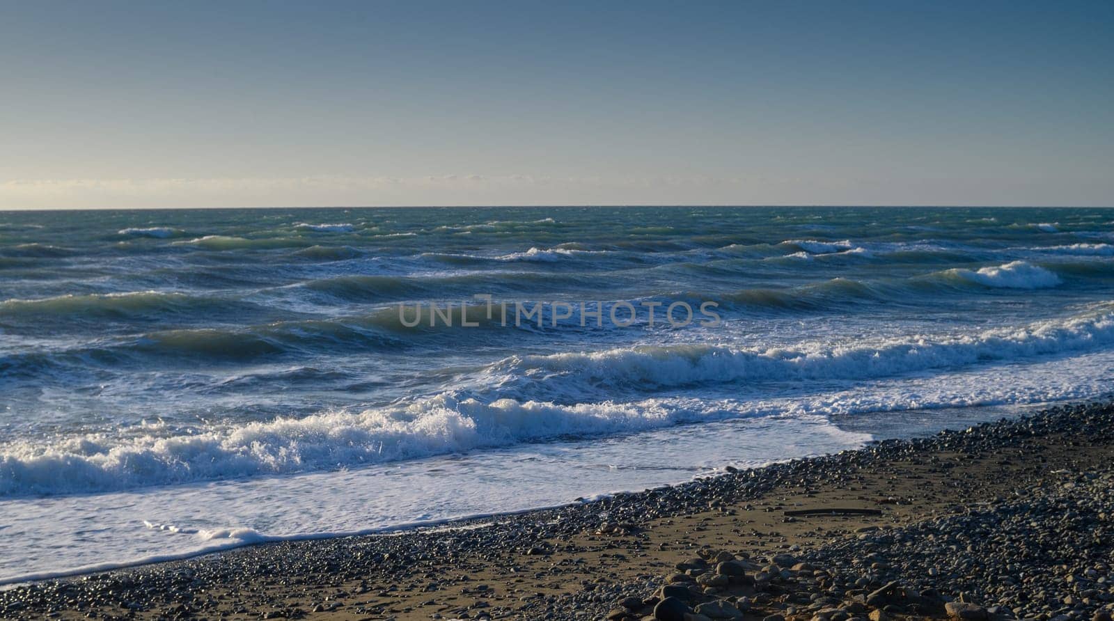 evening on the Mediterranean coast in Cyprus 2