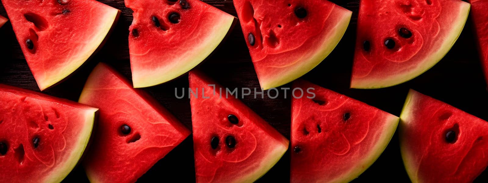 Fresh watermelon sliced fruits background. Generative AI, Food.