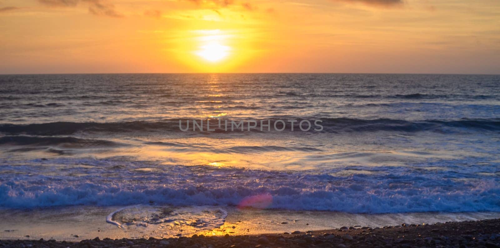 Sunset over Mediterranean Sea, Cyprus by Mixa74