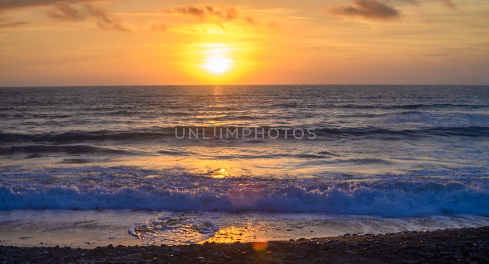 Sunset over Mediterranean Sea, Cyprus 1 by Mixa74