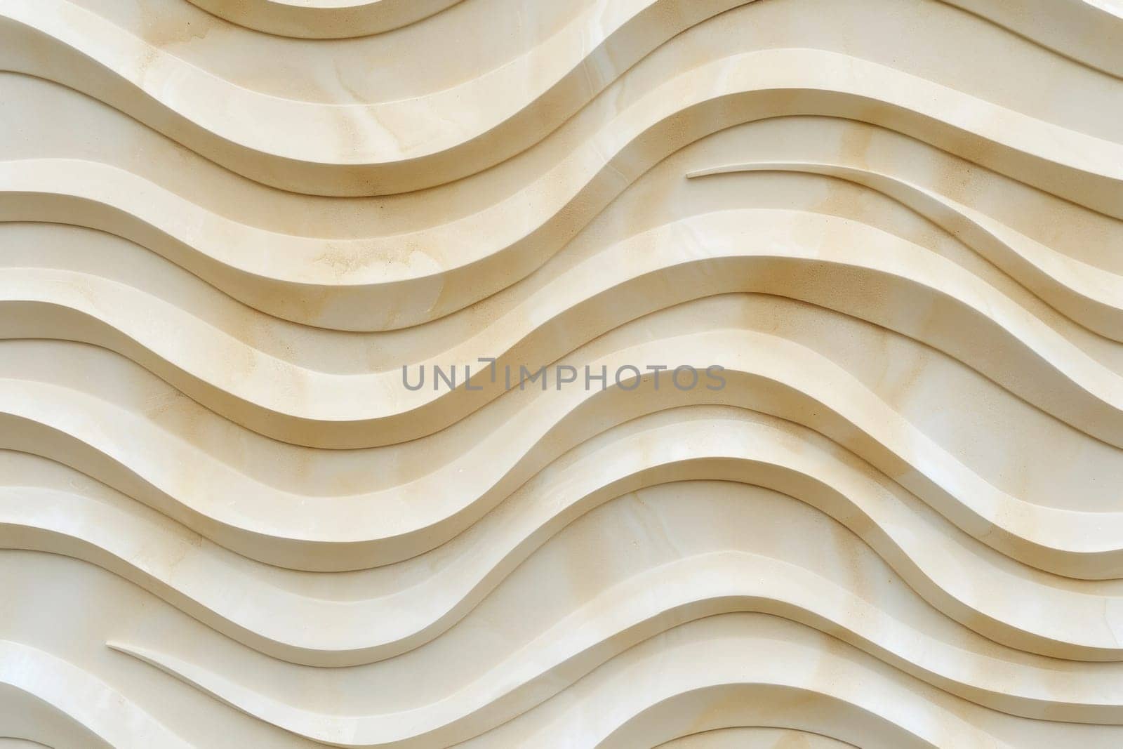 Wooden wall with beige wavy lines texture for interior design concept in fashion and beauty industry