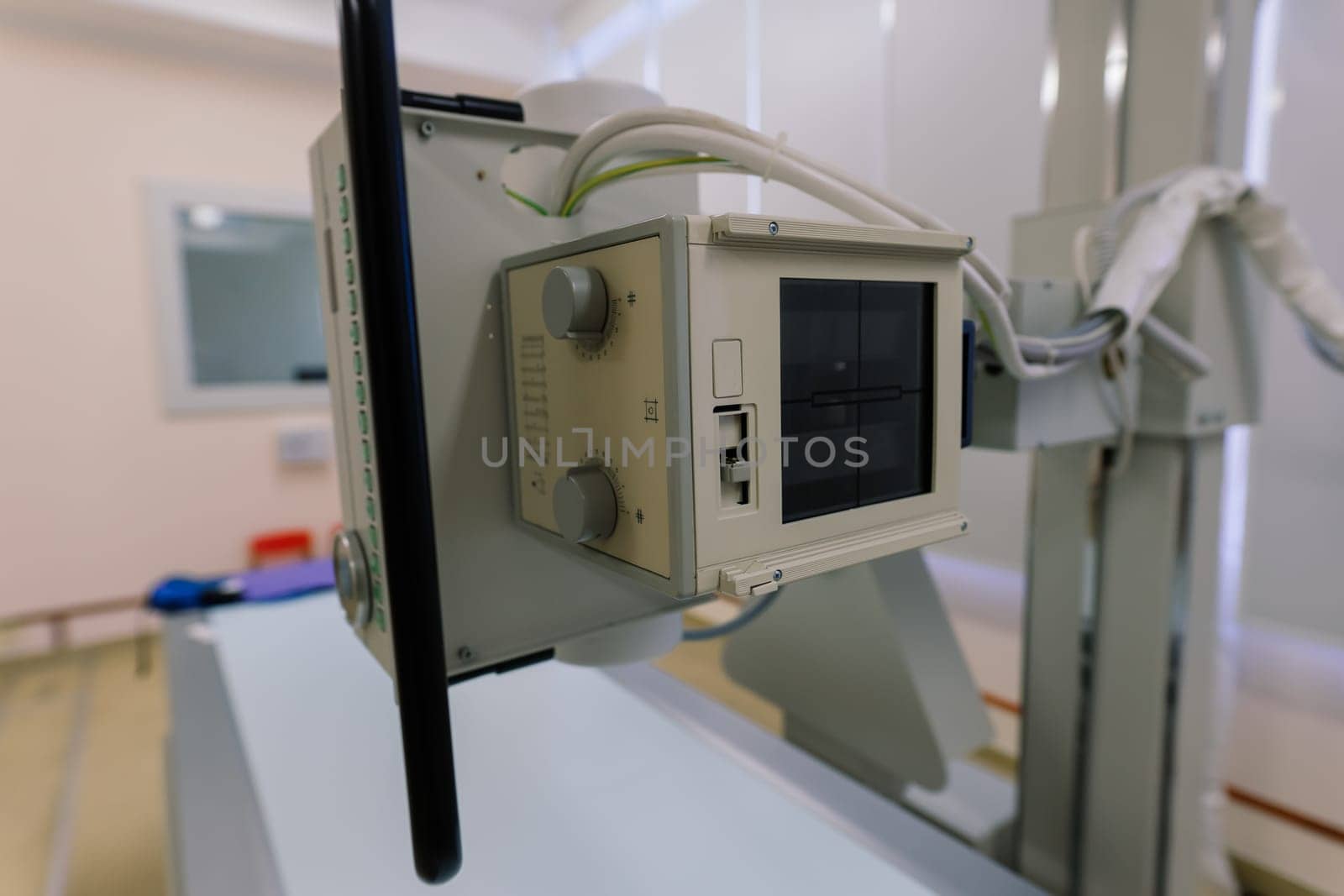 Interior view of empty operating room with new interior and equipment