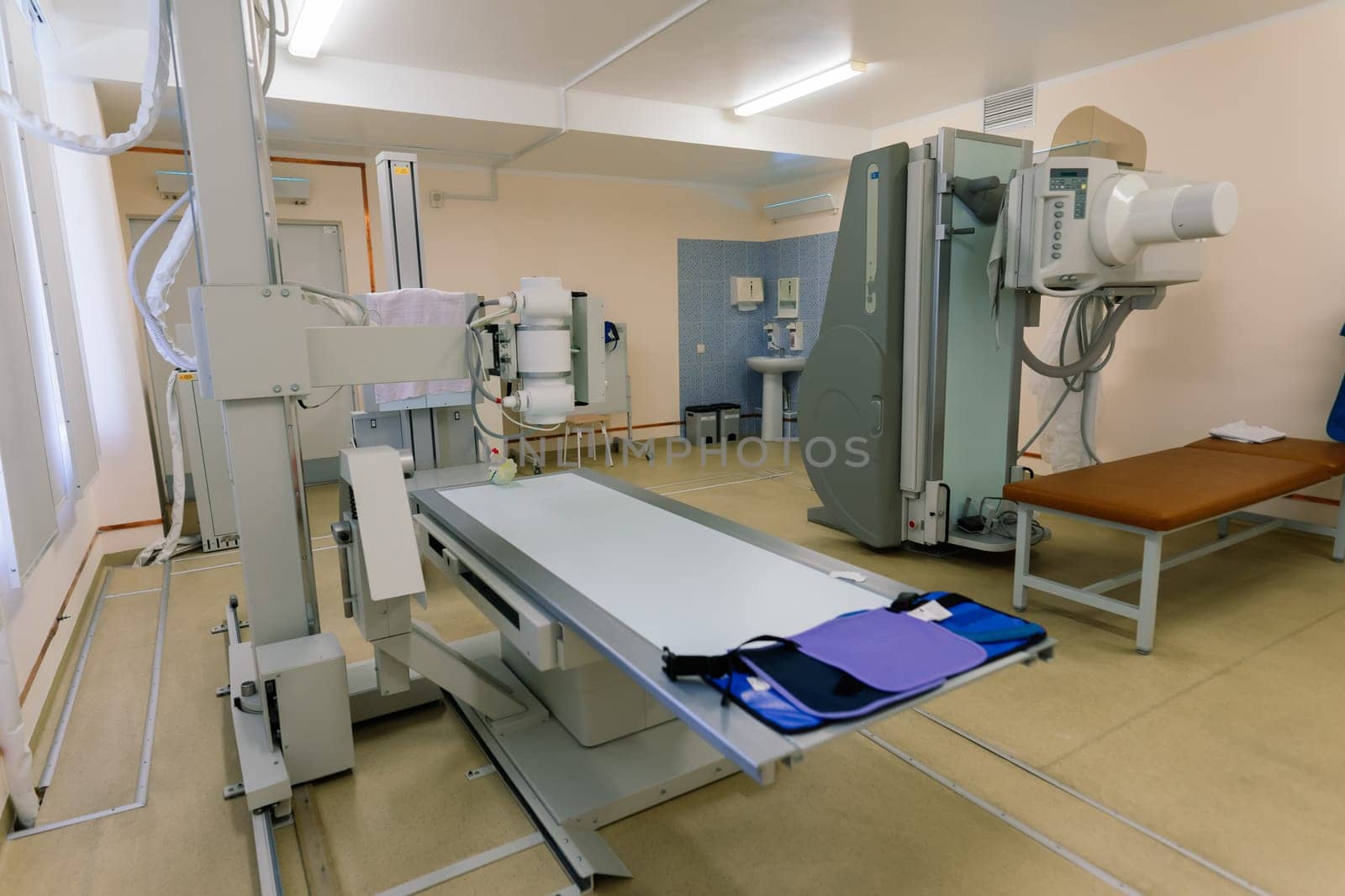 Interior view of an empty operating room with new interior and equipment by Zelenin