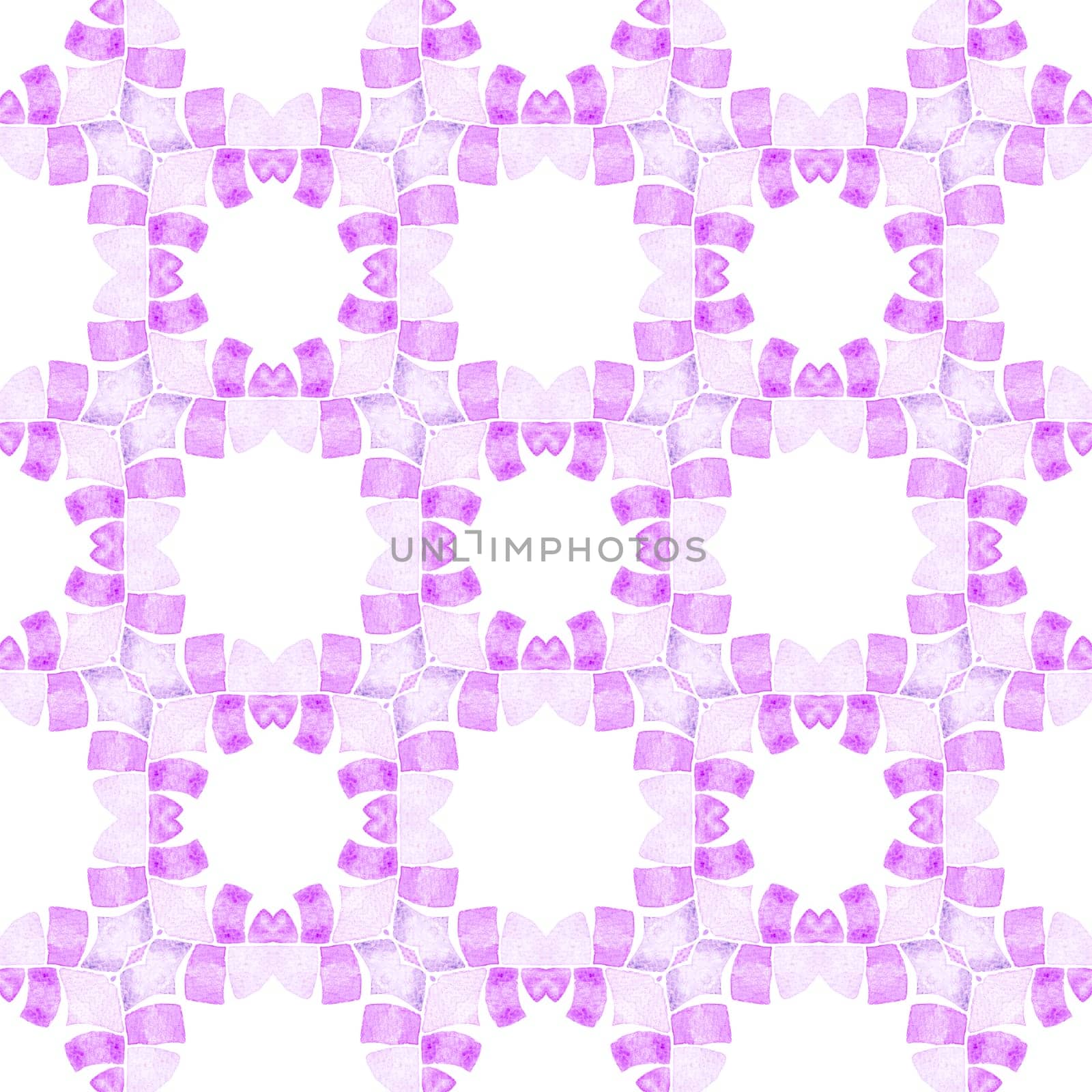 Trendy organic green border. Purple fancy boho chic summer design. Textile ready enchanting print, swimwear fabric, wallpaper, wrapping. Organic tile.