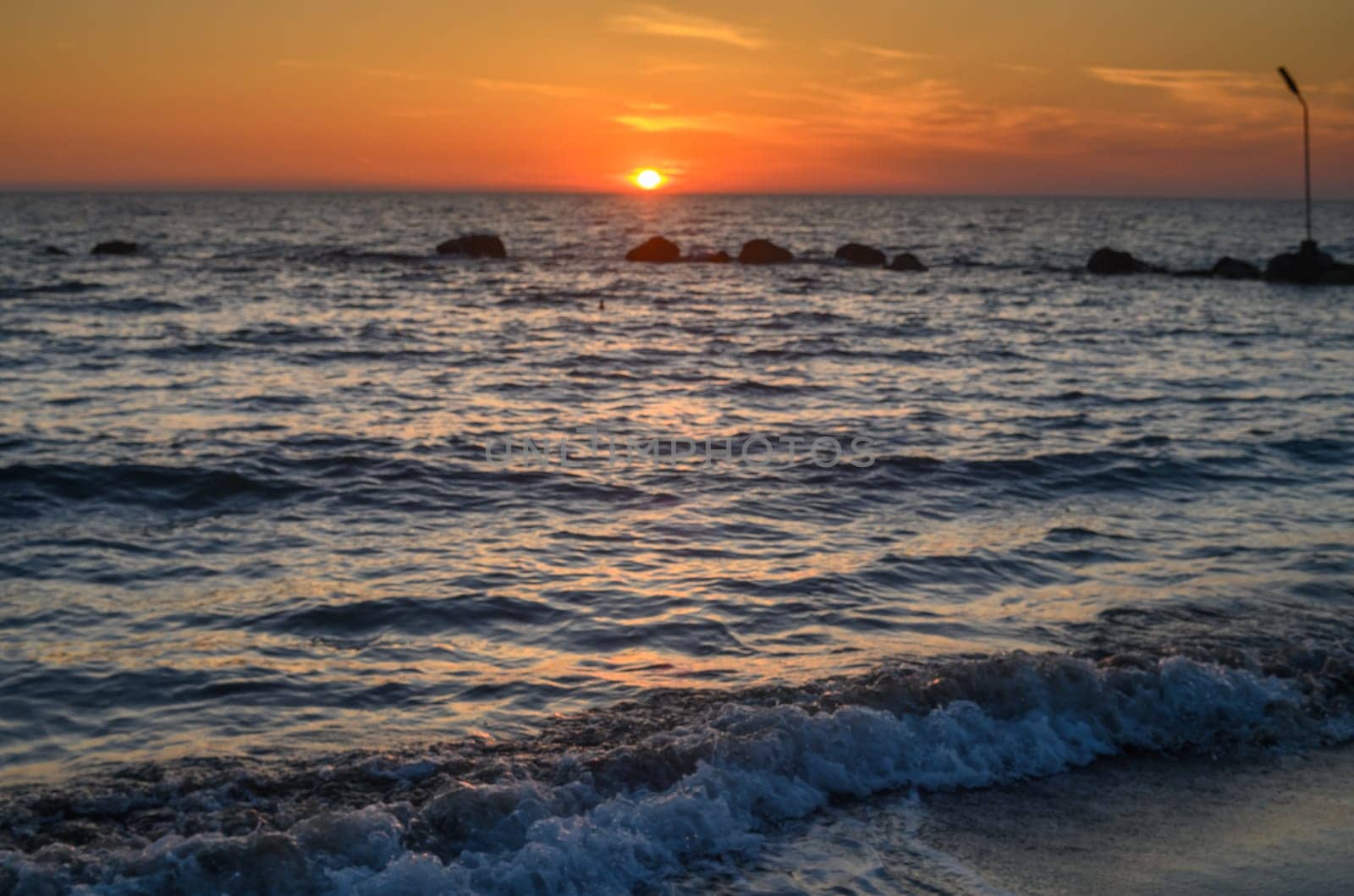 beautiful golden sunset on the Mediterranean coast on the island of Cyprus 1 by Mixa74