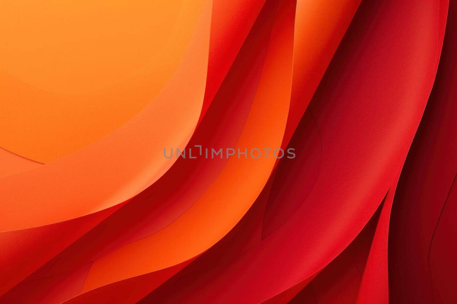 Abstract sunset waves of color red, orange, and yellow background reflecting travel and beauty trends