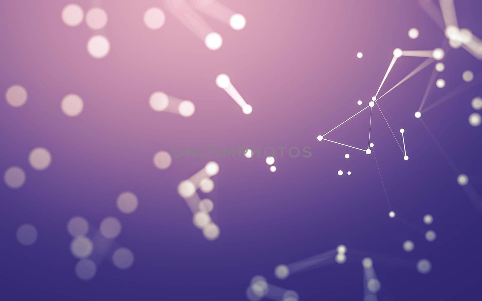 Abstract background. Molecules technology with polygonal shapes, connecting dots and lines. Connection structure. Big data visualization.  by teerawit