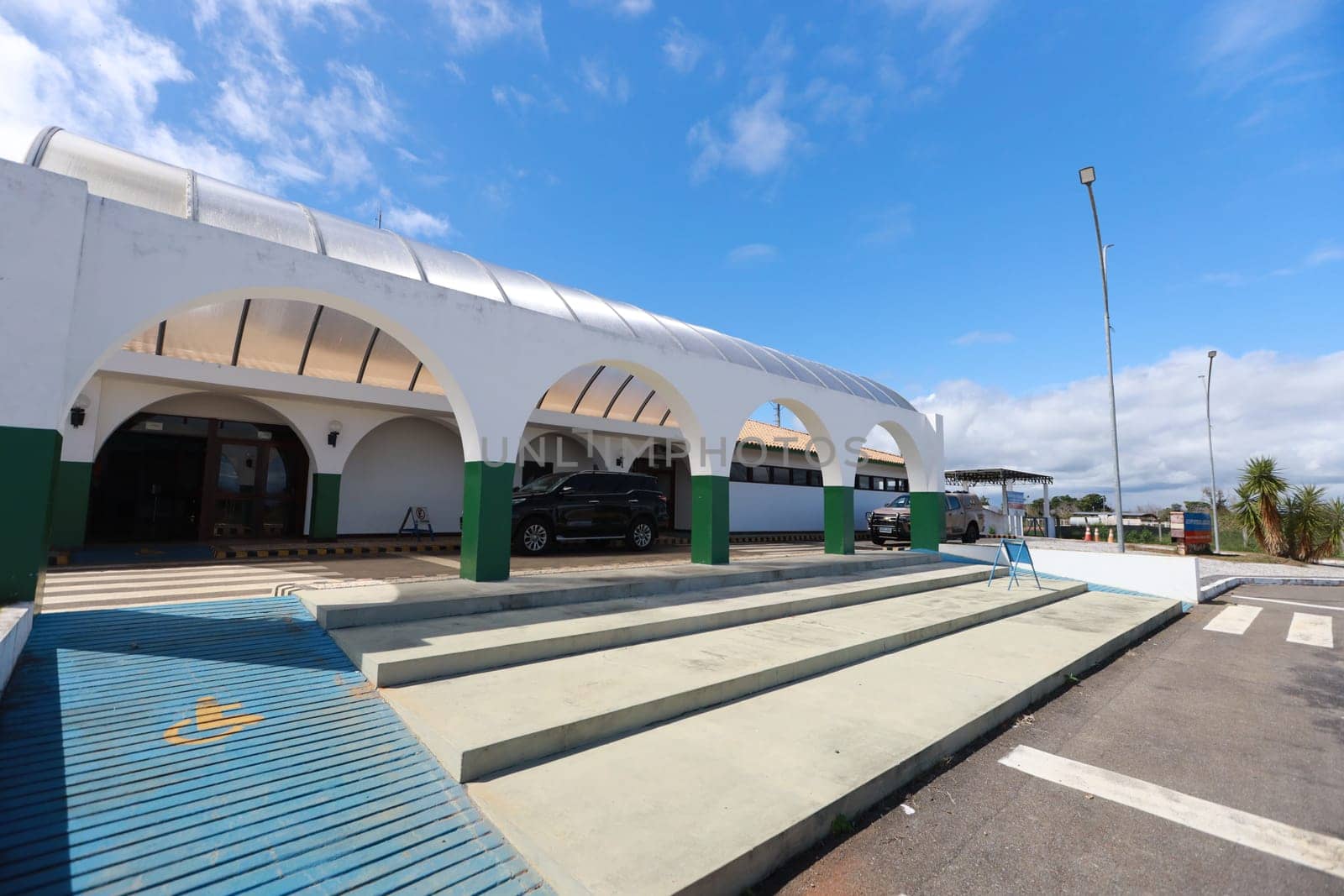 lencois, bahia, brazil - june 1, 2024: view of the airport in the city of Lencois, in the Chapada Diamantina region.