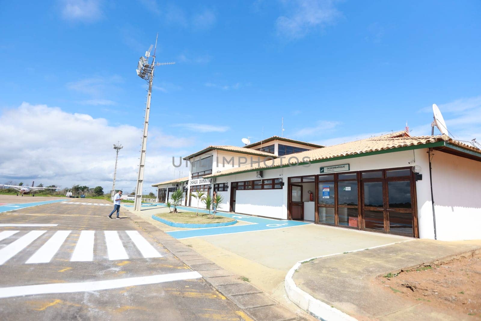 lencois, bahia, brazil - june 1, 2024: view of the airport in the city of Lencois, in the Chapada Diamantina region.