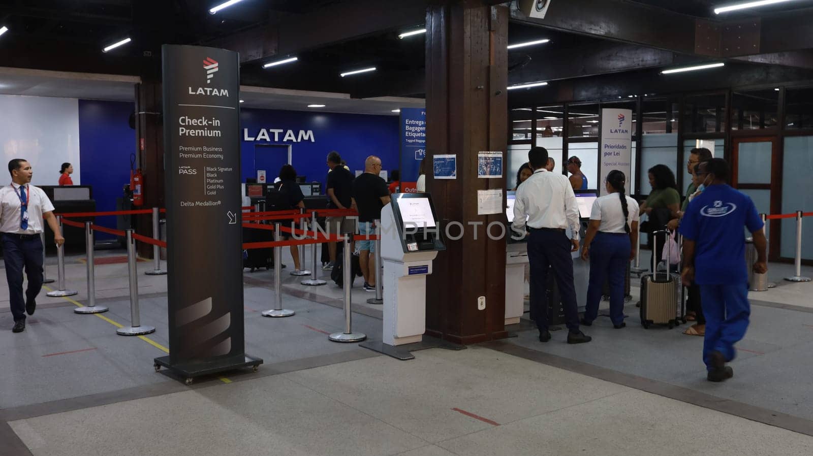 porto seguro, bahia, brazil - october 20, 2023: lounge at Porto Seguro airport in the extreme south of Bahia.