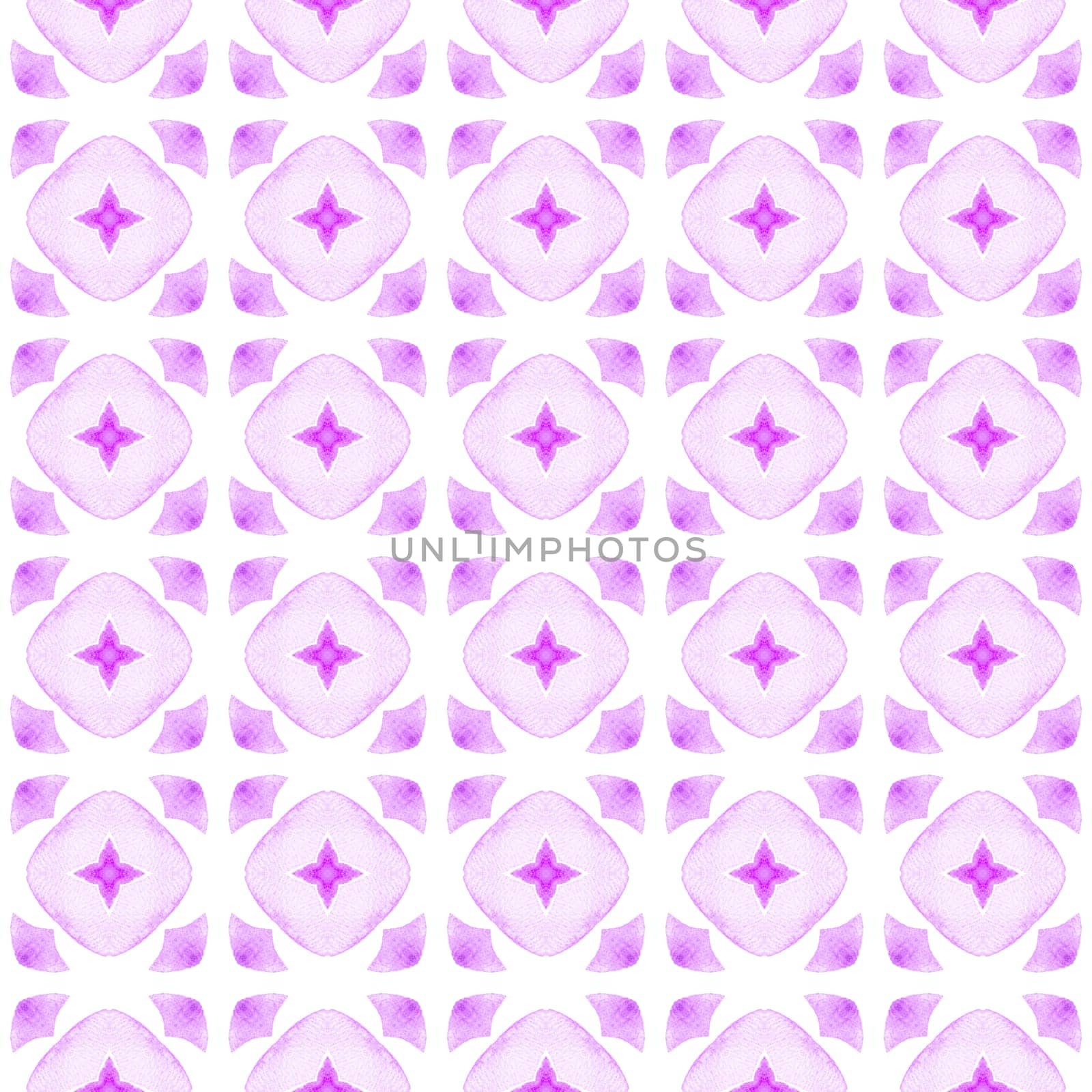 Textile ready fancy print, swimwear fabric, wallpaper, wrapping. Purple wonderful boho chic summer design. Hand drawn tropical seamless border. Tropical seamless pattern.
