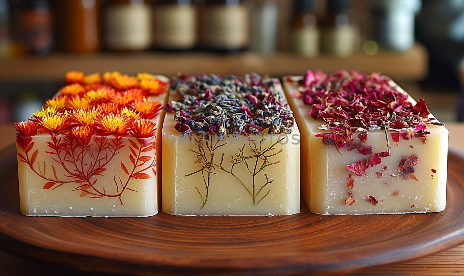 Close-up of handmade soap. by Fischeron