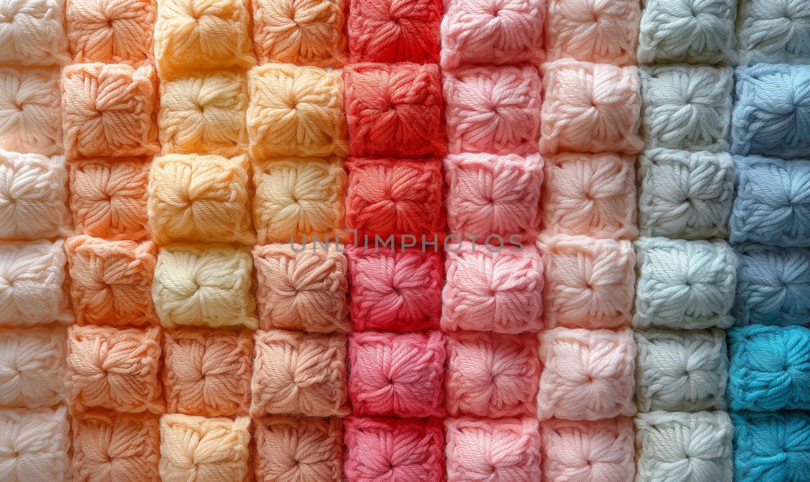 Texture background from a crochet square pattern. by Fischeron