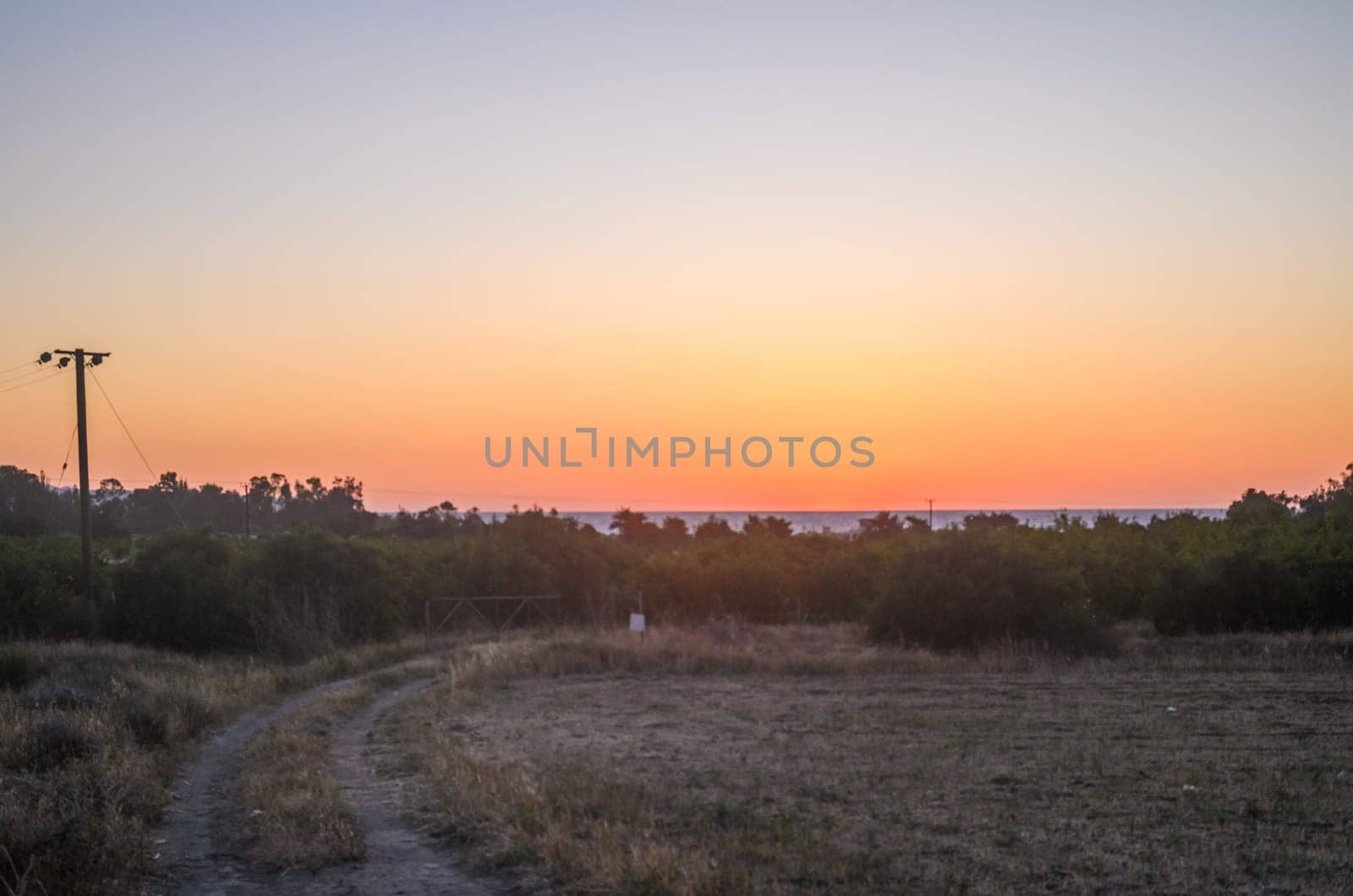 Natural landscape on background of Mediterranean sea during sunset. Coast of Cyprus. 1 by Mixa74