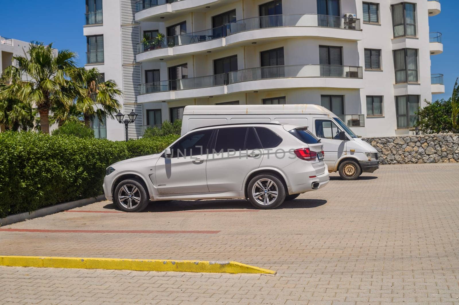 Gaziveren Cyprus 05.27.2024 - cars in the parking lot in a residential complex 1 by Mixa74