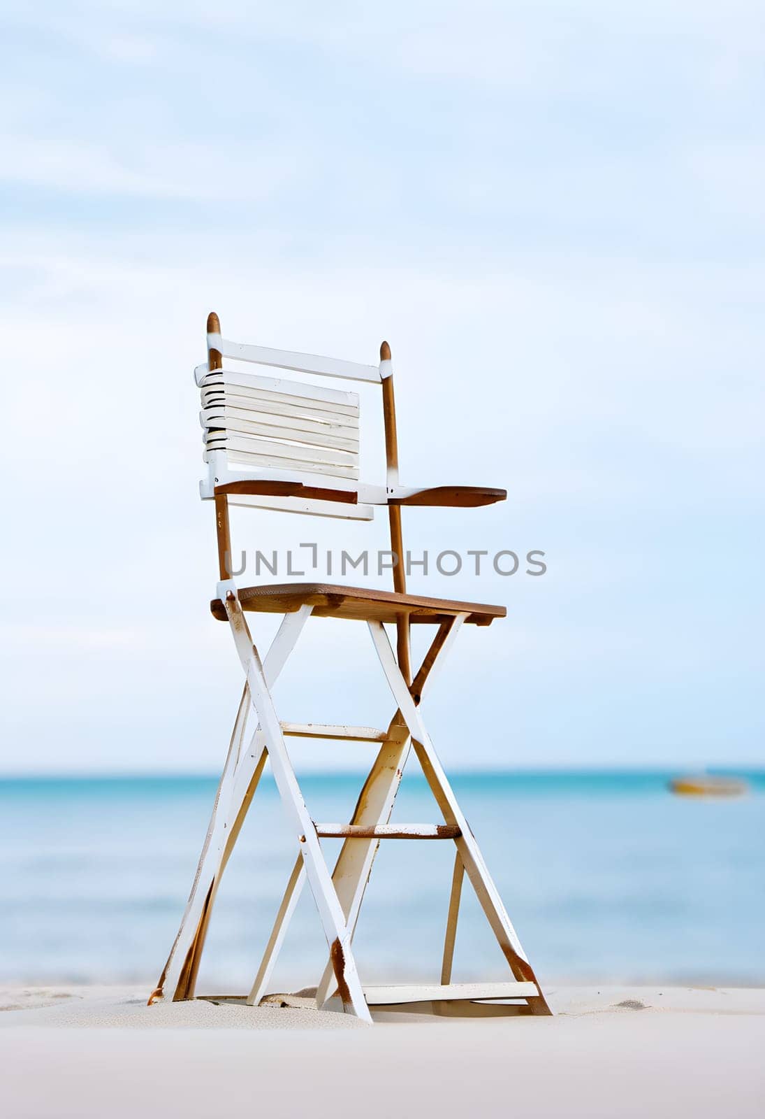 Seaside Safety: Lifeguard Chair on the Beach