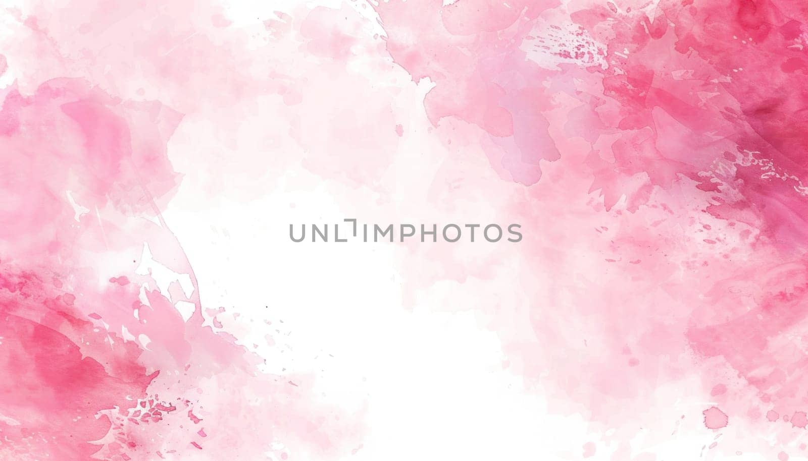 Abstract watercolor pink background with white space for text or image, ideal for travel or beauty concepts