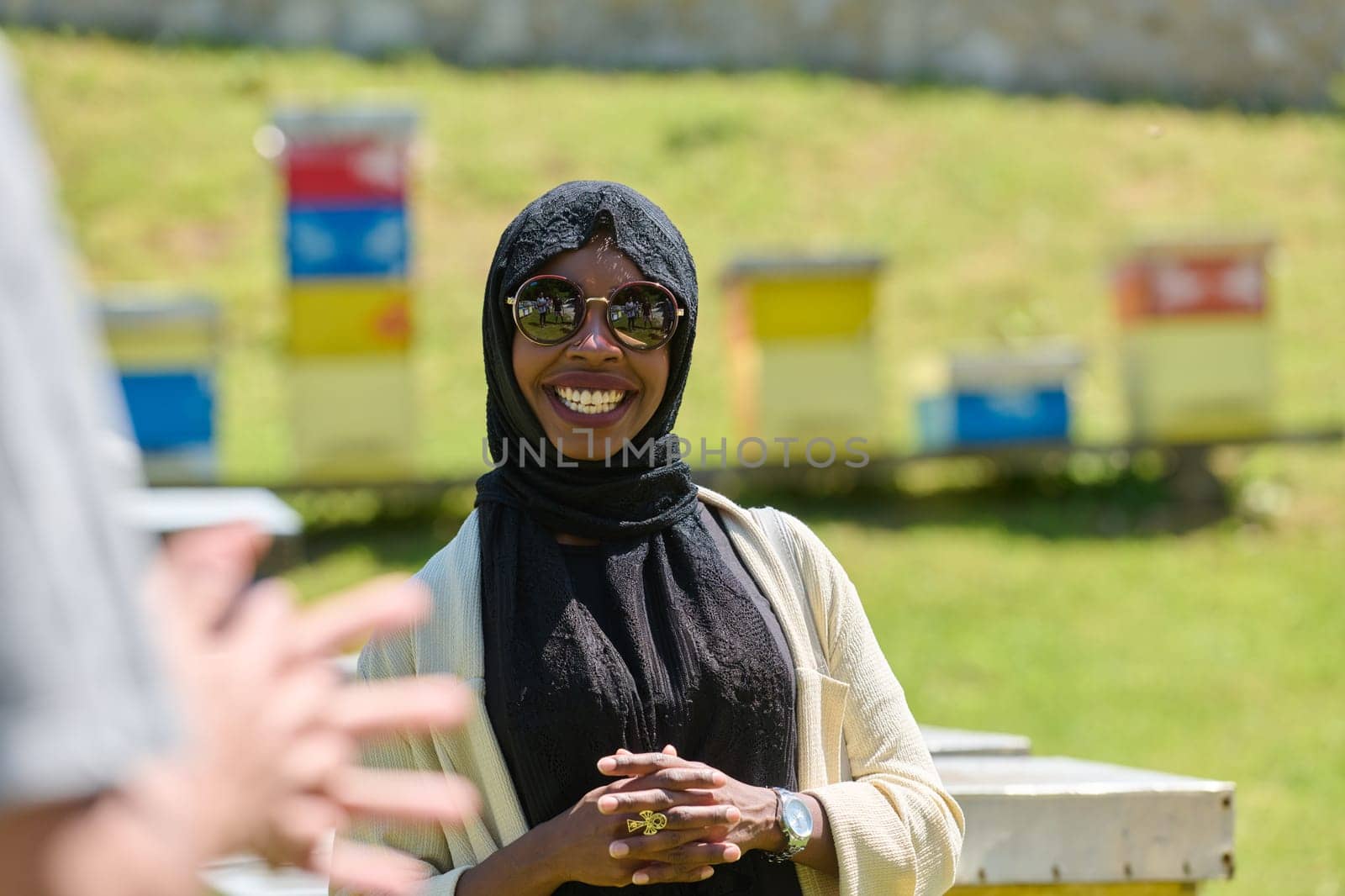 A Journey Through Nature's Beehives with an African American Muslim Woman by dotshock