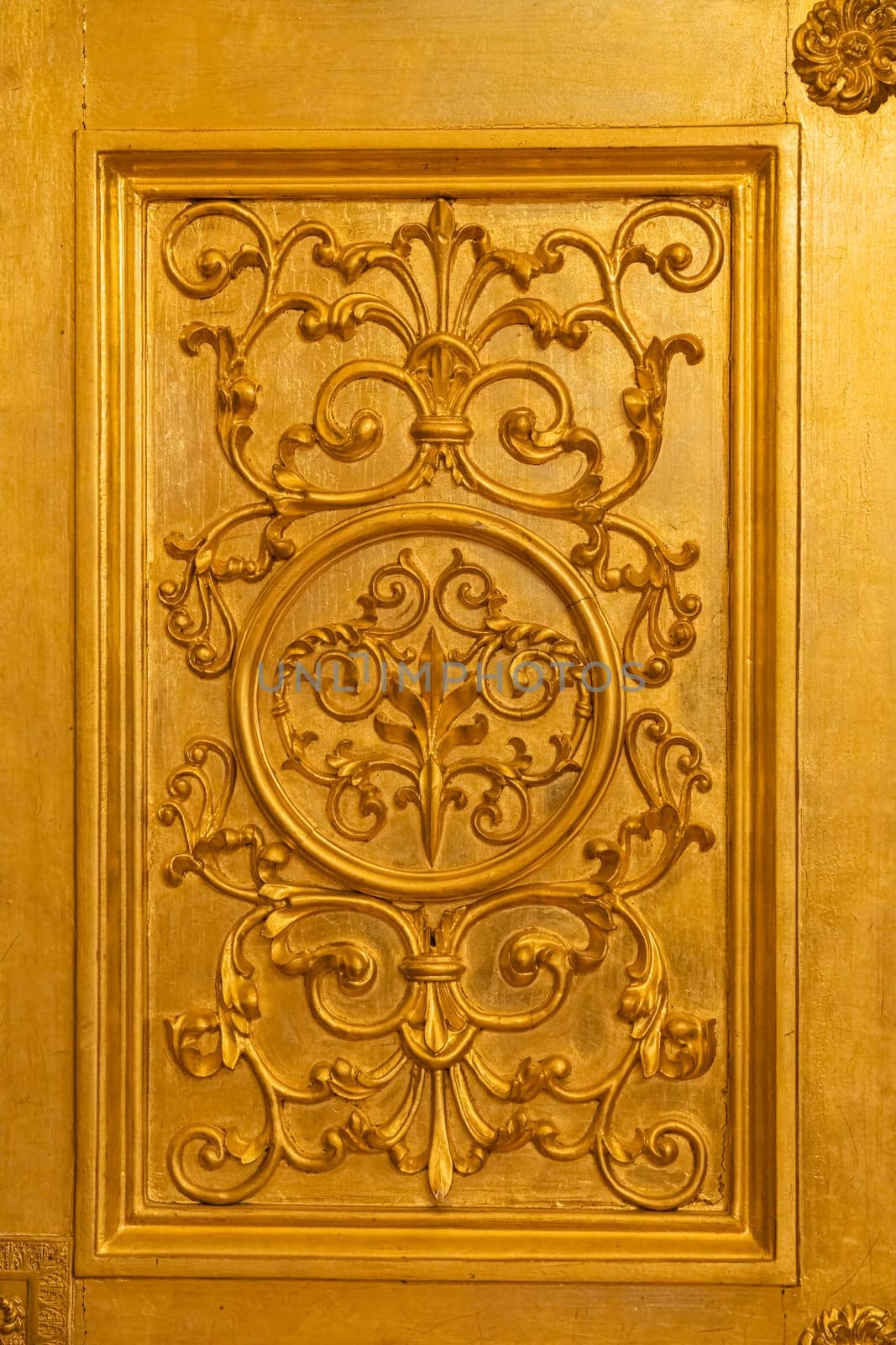 the pattern on the antique wooden door. photo