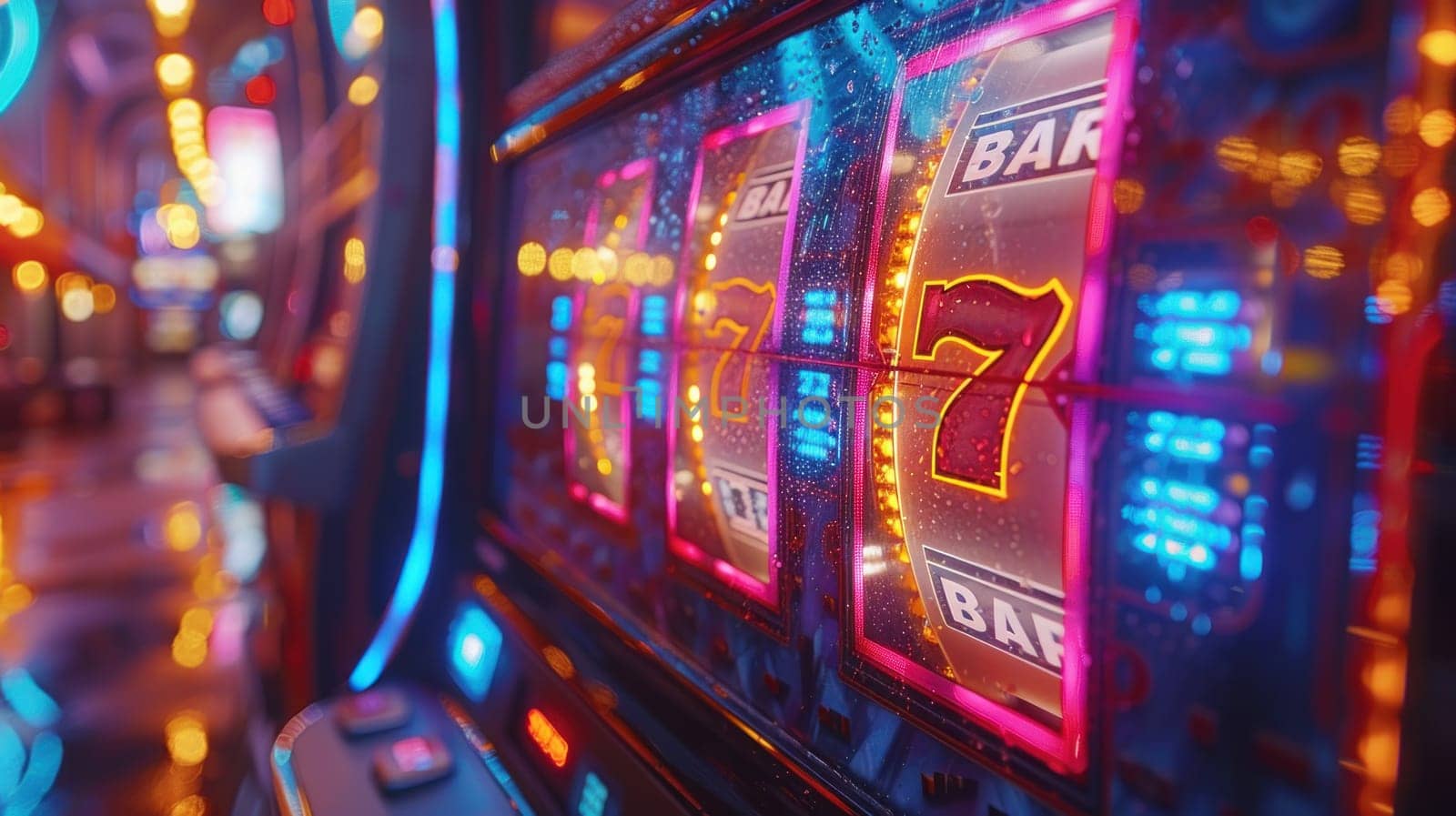 Slot Machine Concept Showcasing the Thrill of Casino Gaming.