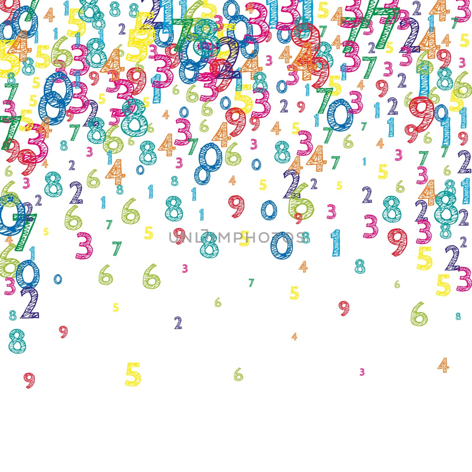 School notebook cover. Colorful childish floating letters of Latin alphabet. Foreign languages study concept. Back to school banner .
