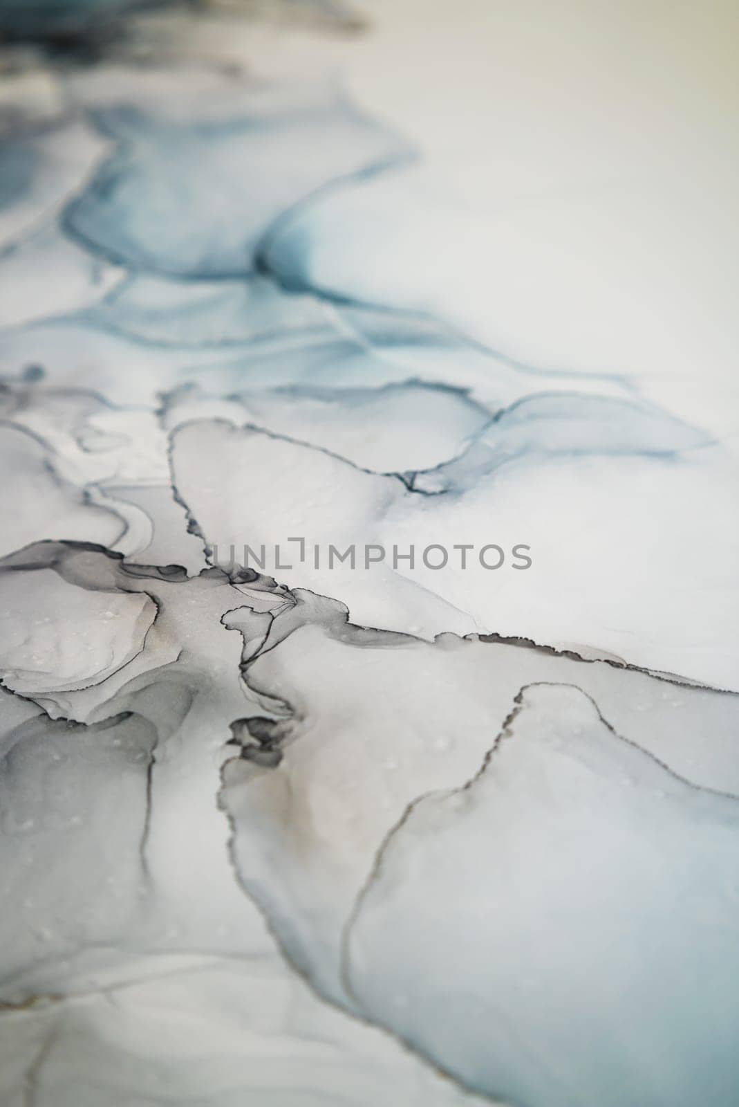 Part of original alcohol ink painting. Modern art. Abstract colorful background, wallpaper. Marble texture. Fluid Art for modern banners, ethereal graphic design.