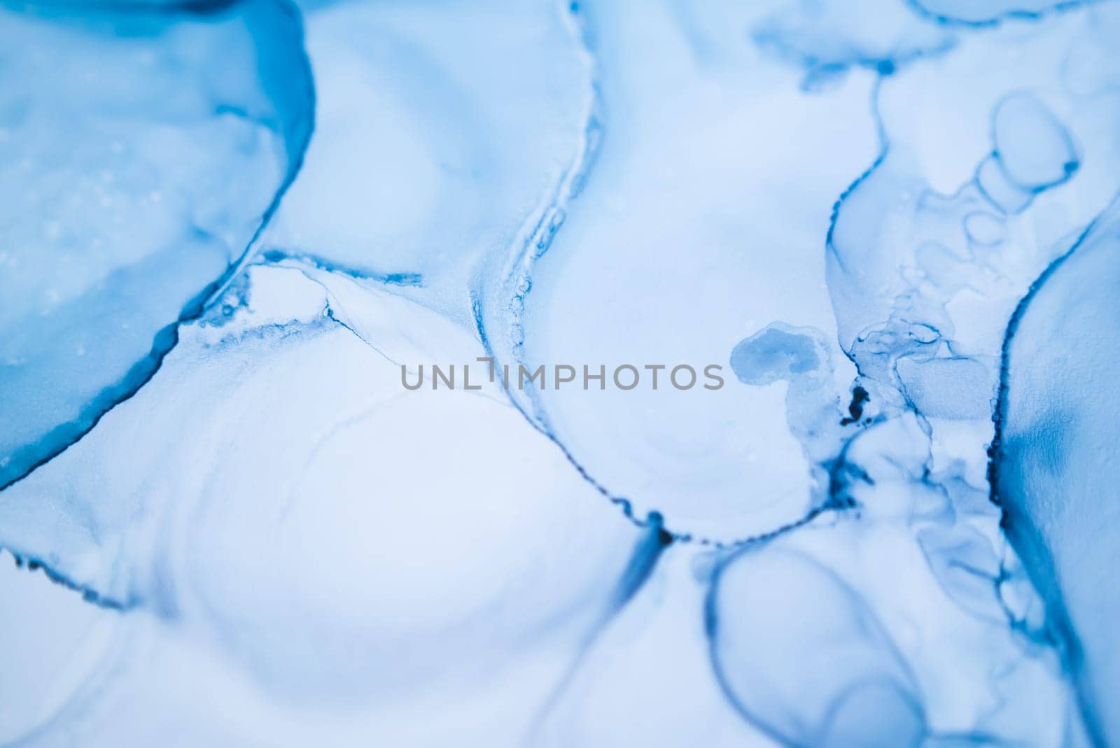 Part of original alcohol ink painting. Modern art. Abstract colorful background, wallpaper. Marble texture. Fluid Art for modern banners, ethereal graphic design.