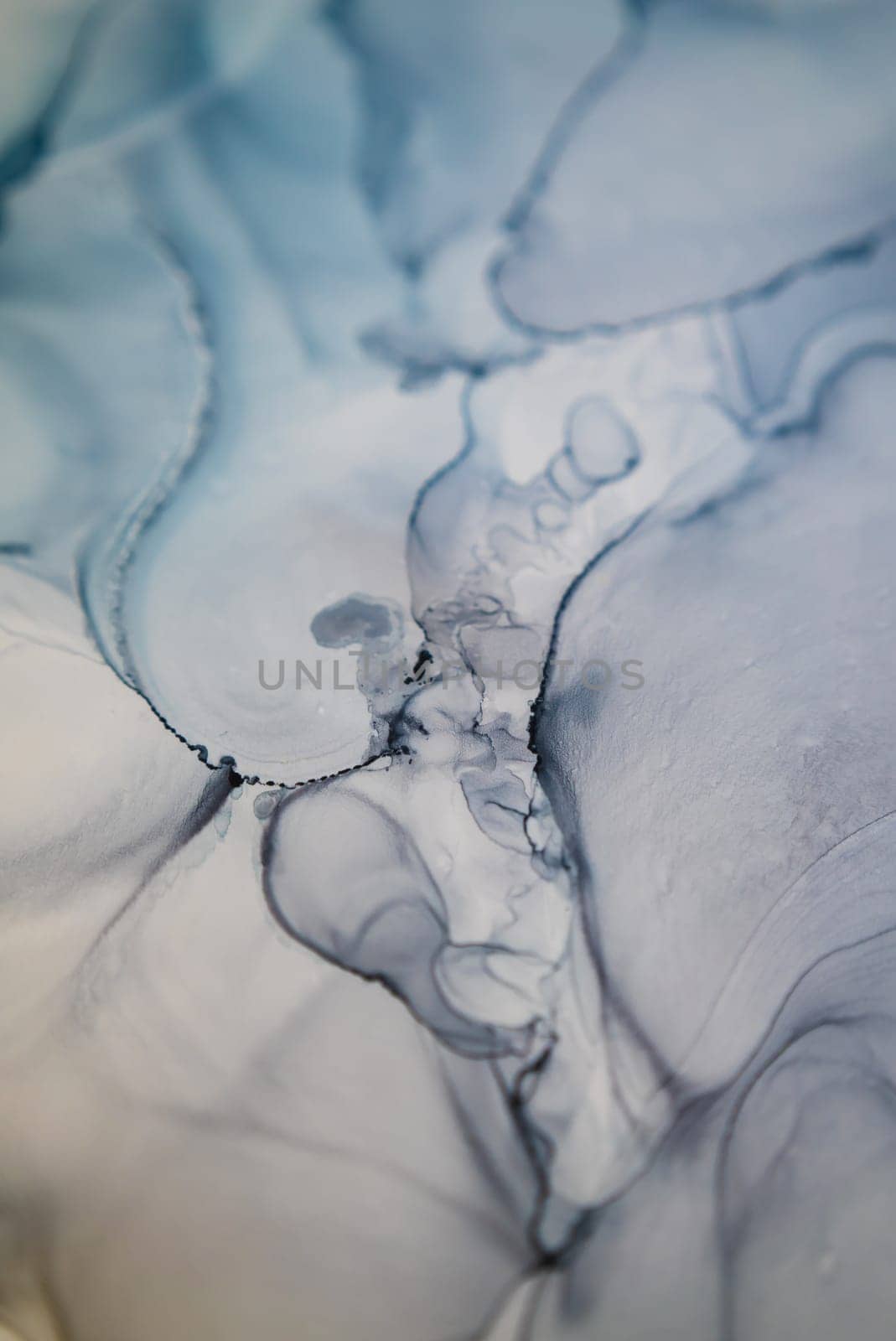 Part of original alcohol ink painting. Modern art. Abstract colorful background, wallpaper. Marble texture. Fluid Art for modern banners, ethereal graphic design.