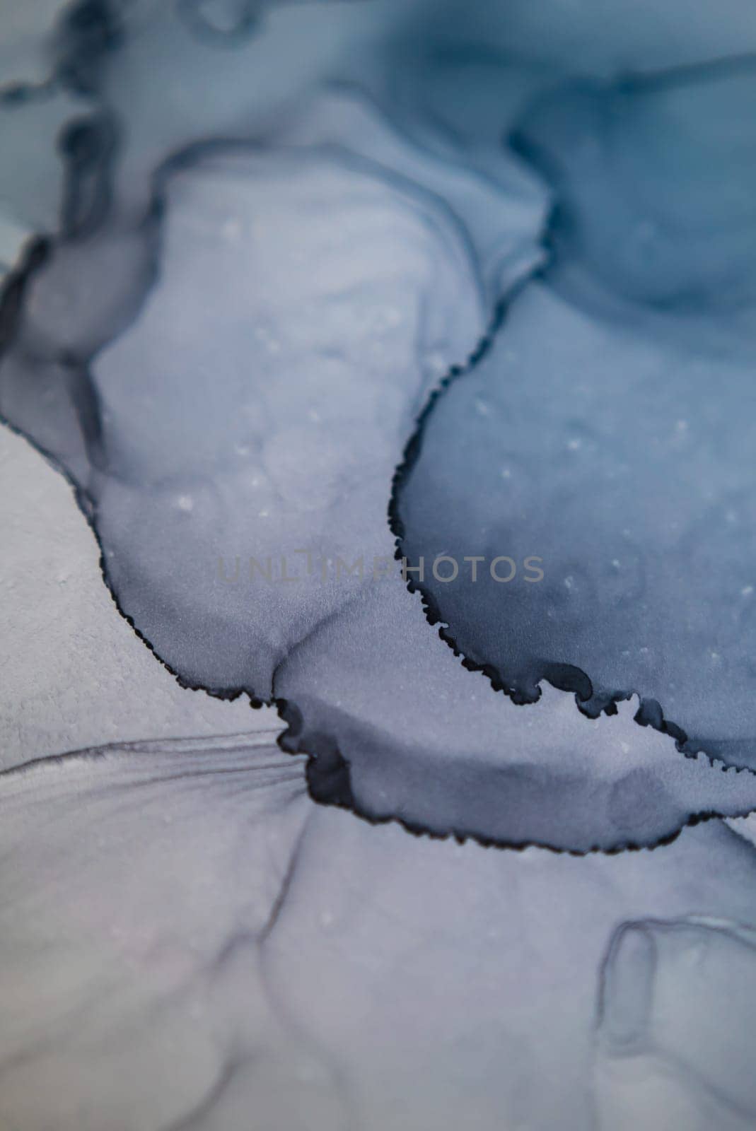 Part of original alcohol ink painting. Modern art. Abstract colorful background, wallpaper. Marble texture. Fluid Art for modern banners, ethereal graphic design.