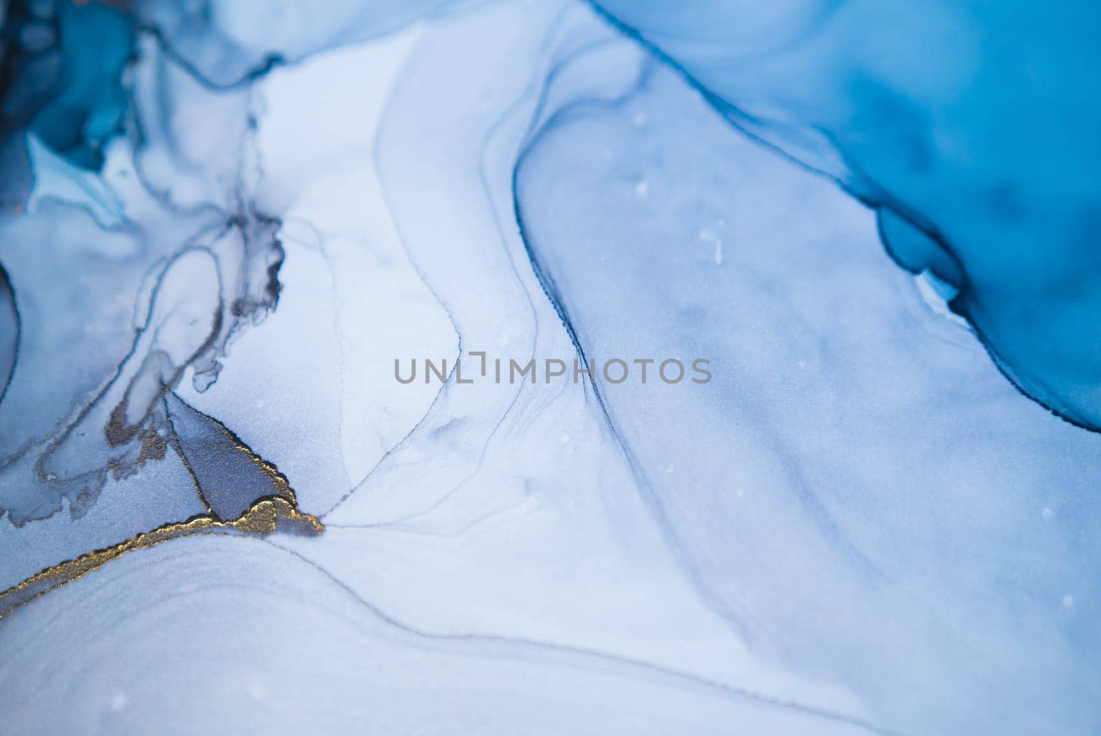 Part of original alcohol ink painting. Modern art. Abstract colorful background, wallpaper. Marble texture. Fluid Art for modern banners, ethereal graphic design.