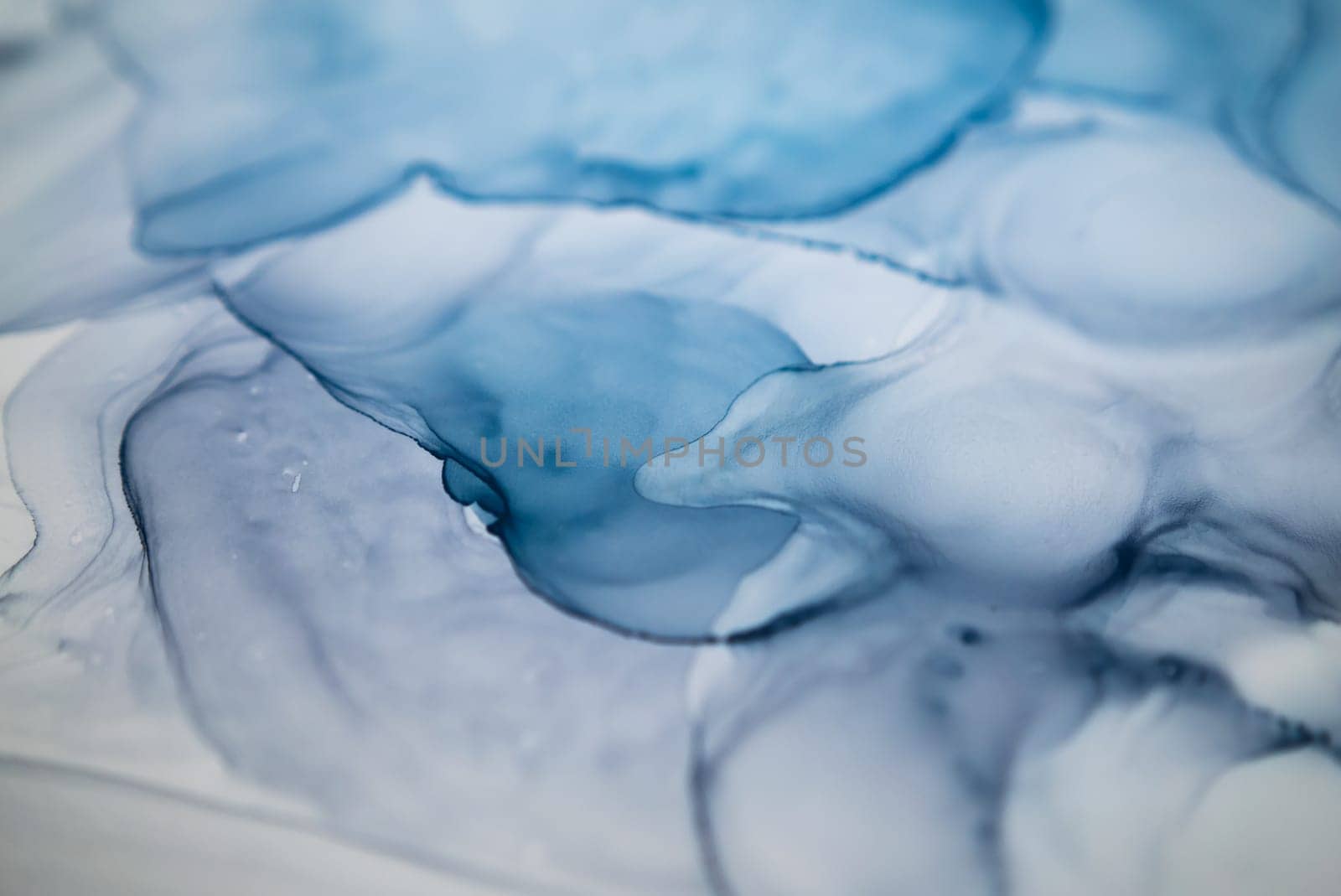 Part of original alcohol ink painting. Modern art. Abstract colorful background, wallpaper. Marble texture. Fluid Art for modern banners, ethereal graphic design.