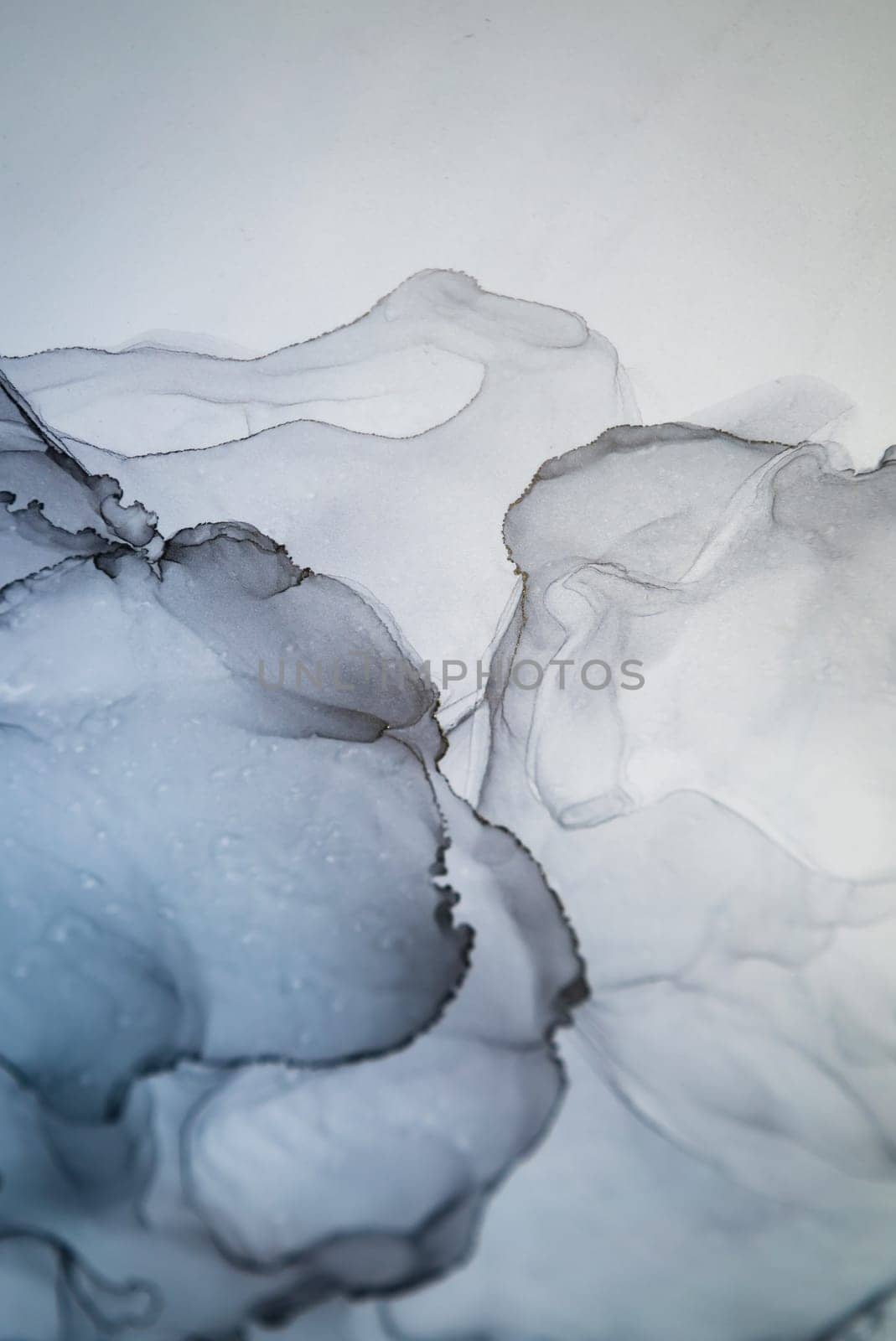 Part of original alcohol ink painting. Modern art. Abstract colorful background, wallpaper. Marble texture. Fluid Art for modern banners, ethereal graphic design.