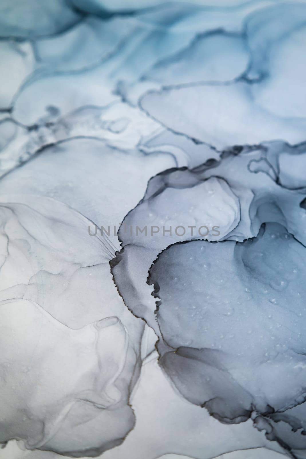 Part of original alcohol ink painting. Modern art. Abstract colorful background, wallpaper. Marble texture. Fluid Art for modern banners, ethereal graphic design.