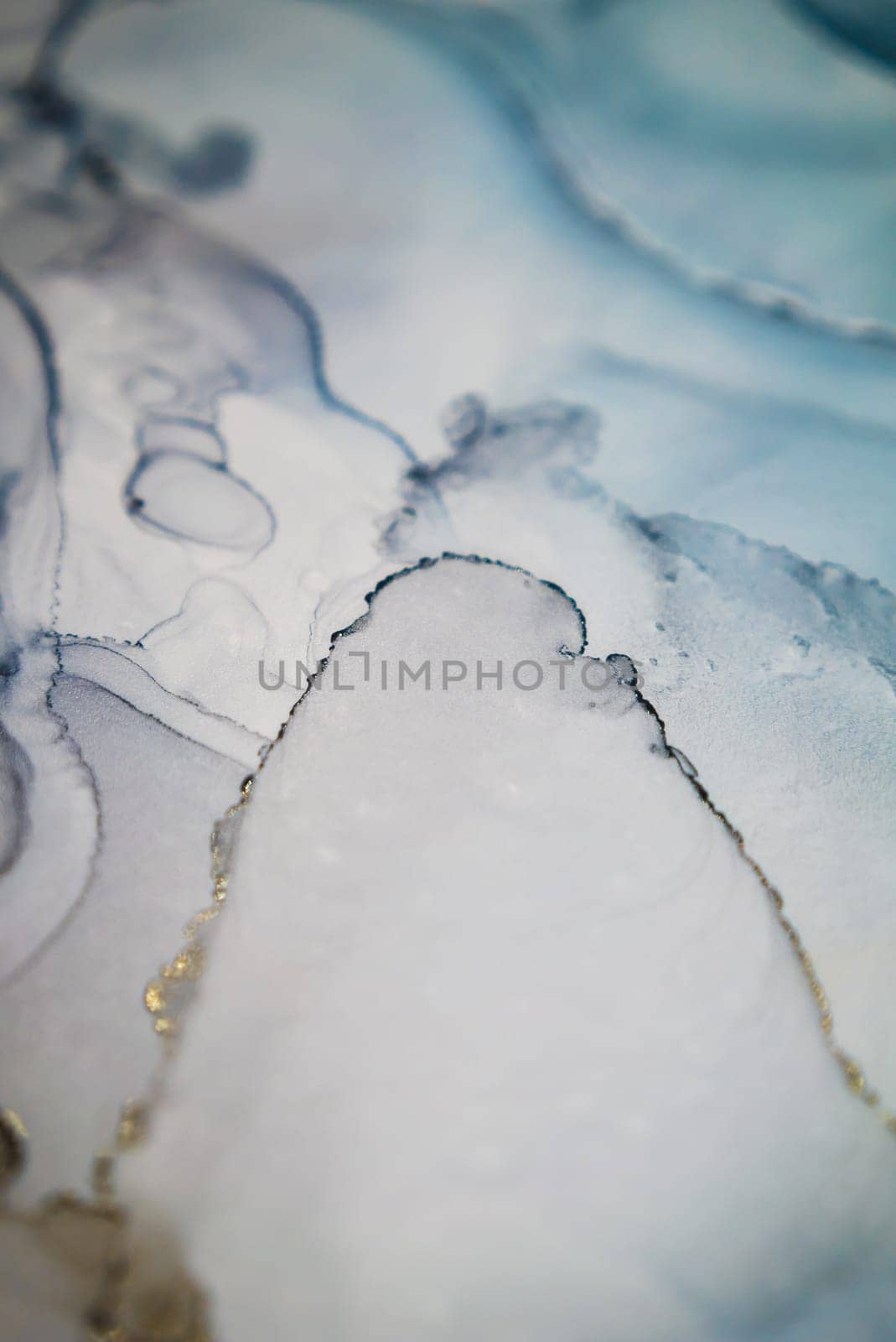 Part of original alcohol ink painting. Modern art. Abstract colorful background, wallpaper. Marble texture. Fluid Art for modern banners, ethereal graphic design.