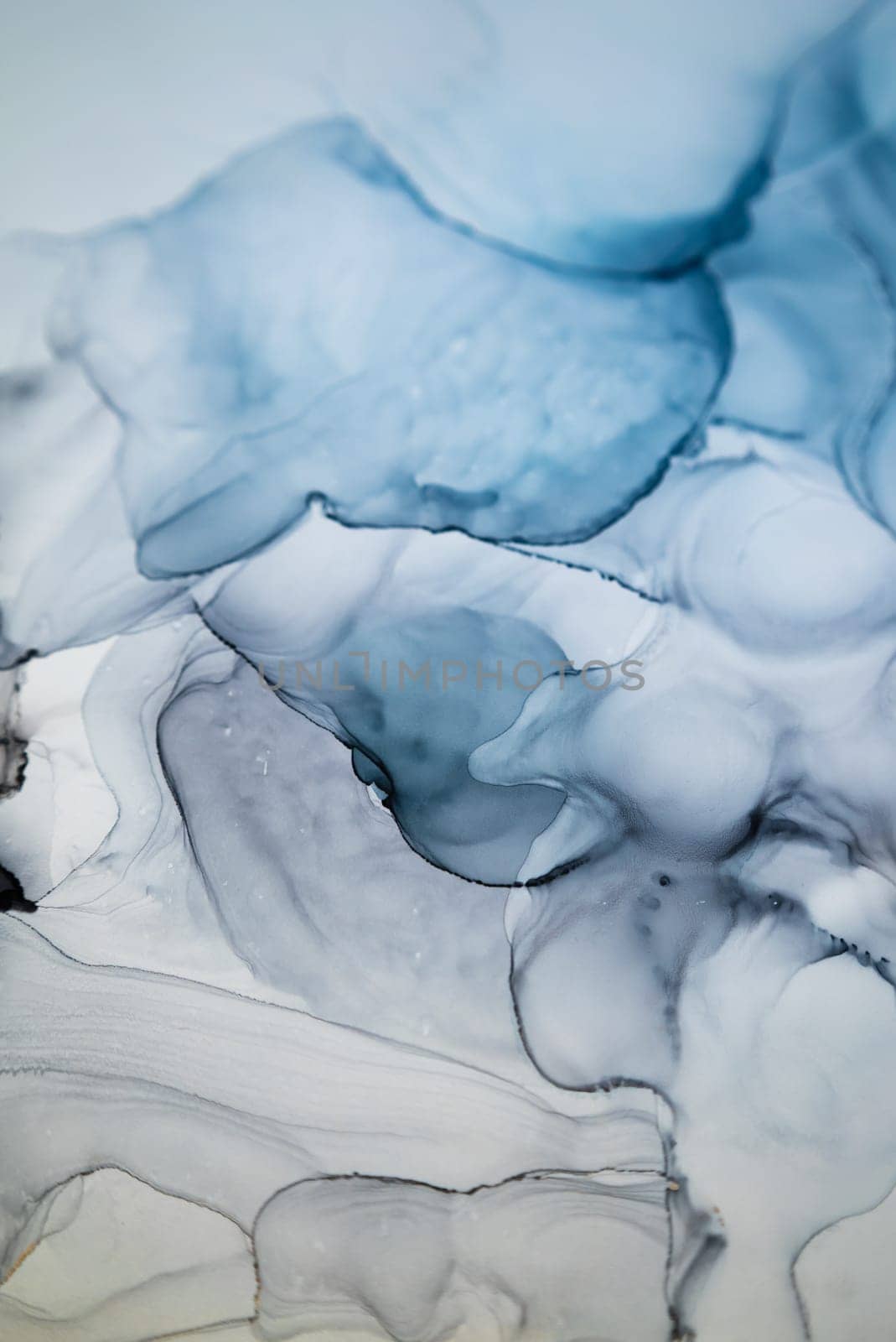 Part of original alcohol ink painting. Modern art. Abstract colorful background, wallpaper. Marble texture. Fluid Art for modern banners, ethereal graphic design.
