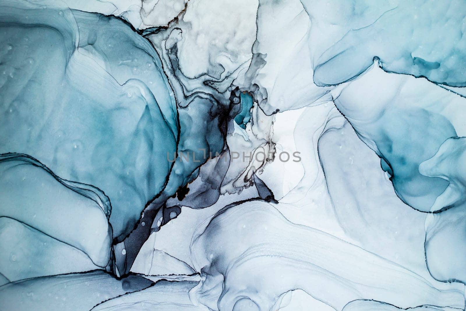 Part of original alcohol ink painting. Modern art. Abstract colorful background, wallpaper. Marble texture. Fluid Art for modern banners, ethereal graphic design.
