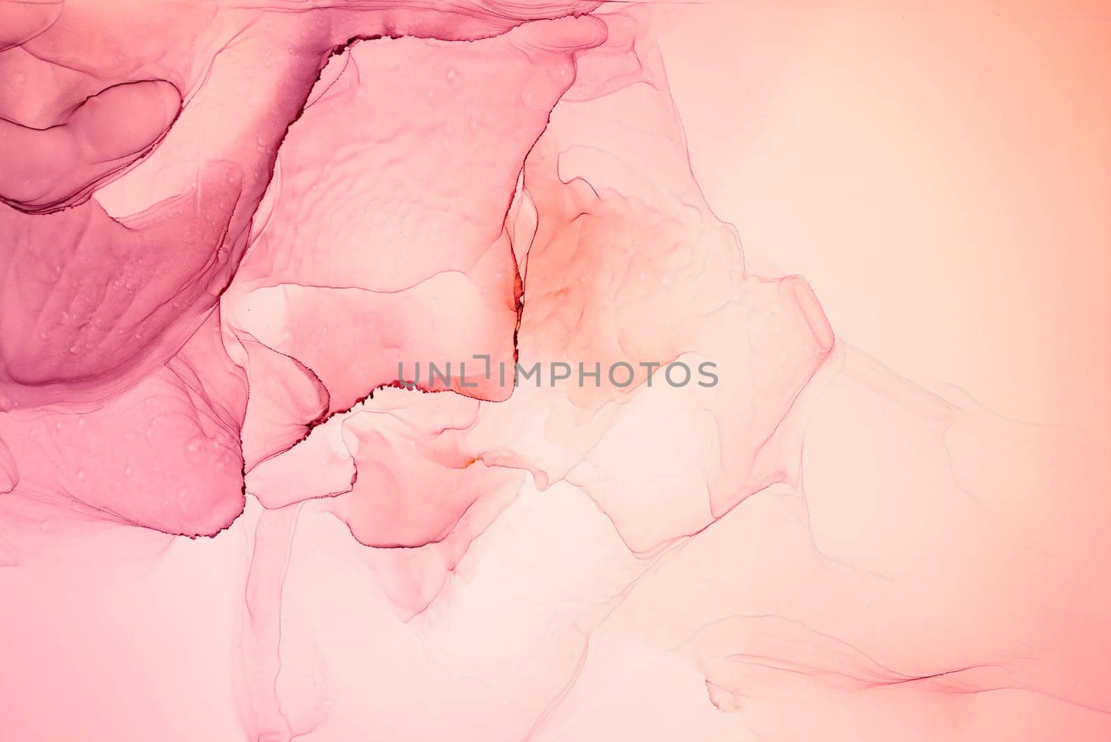 The picture is painted in alcohol ink. Abstraction will perfectly fit into a modern interior. Closeup of the painting. Colorful abstract painting background. Highly-textured paint.
