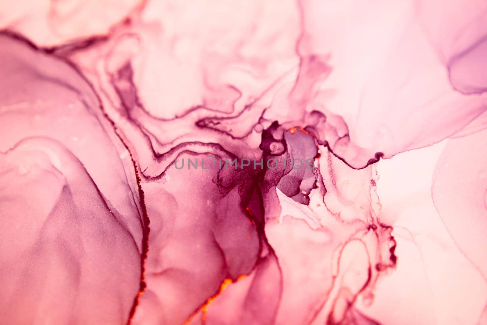 The picture is painted in alcohol ink. Abstraction will perfectly fit into a modern interior. Closeup of the painting. Colorful abstract painting background. Highly-textured paint.
