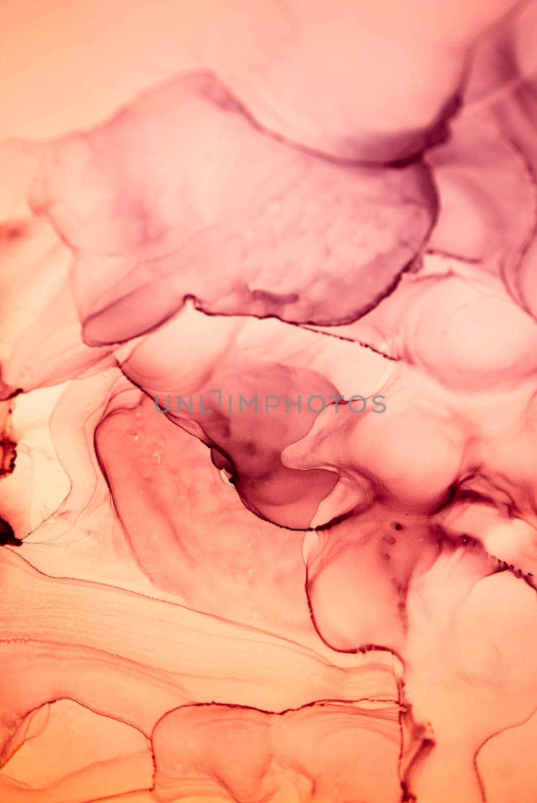 The picture is painted in alcohol ink. Abstraction will perfectly fit into a modern interior. Closeup of the painting. Colorful abstract painting background. Highly-textured paint.