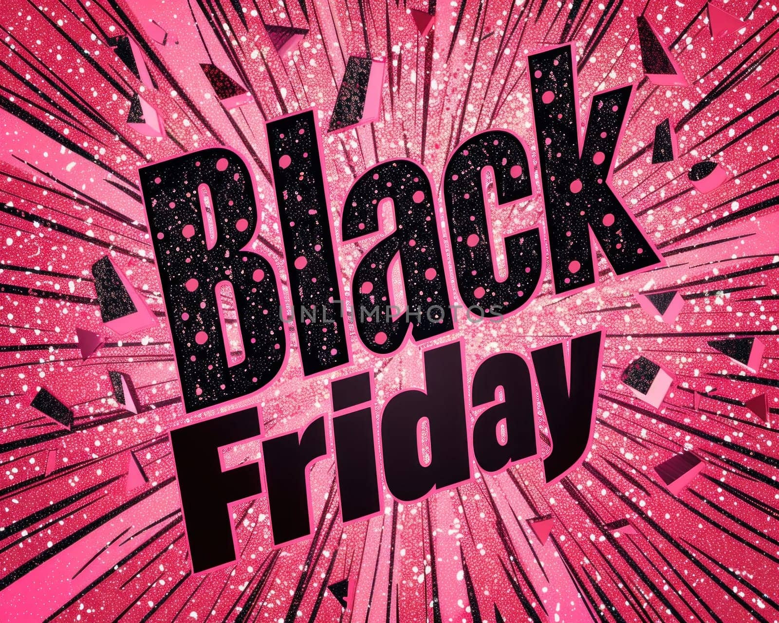 Black friday shopping background with text on top for retail business promotion by Vichizh