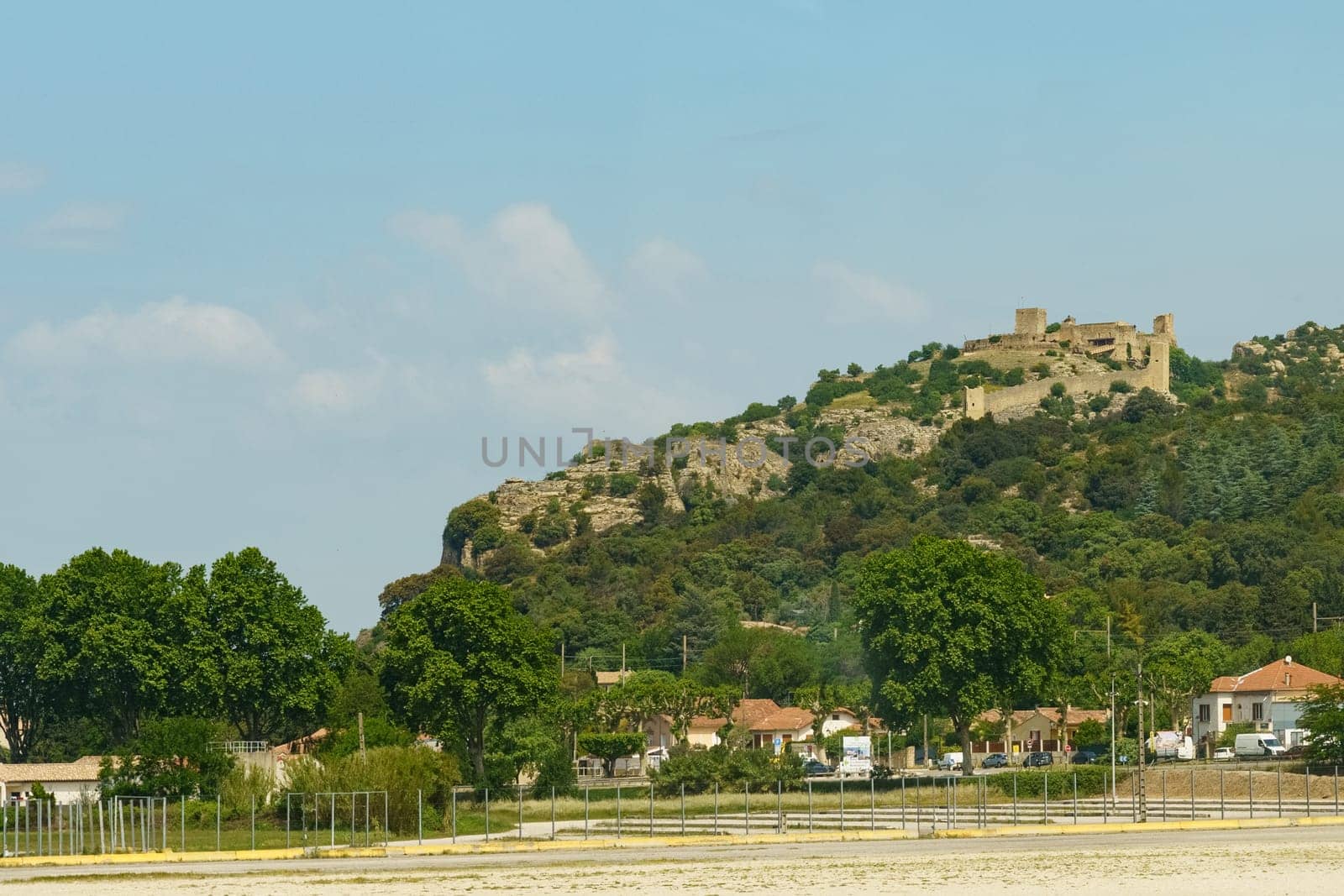 View of the Old Castle on a Hilltop in the French Countryside by Sd28DimoN_1976